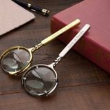 Kính lúp cầm tay 8x gọng kim loại cao cấp đường kính 60mm
