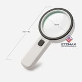 Kính lúp cầm tay 30X có đèn led chiếu sáng K2288-85