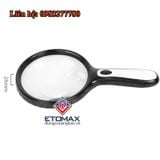 Kính lúp cầm tay có đèn led chiếu sáng 5x - 10x