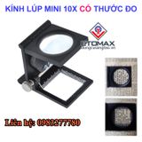 Kính lúp mini 10X có thước đo