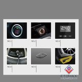 Máy nén khí bơm hơi mini 12v V5 đồng hồ điện tử
