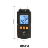 Máy đo độ ẩm gỗ, độ ẩm bề mặt vật liệu Benetech GM610