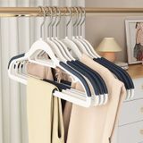 Móc nhựa treo quần áo chống trơn trượt 360°, giữ phom quần áo chống nhăn hiệu quả