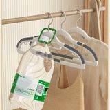 Móc nhựa treo quần áo chống trơn trượt 360°, giữ phom quần áo chống nhăn hiệu quả