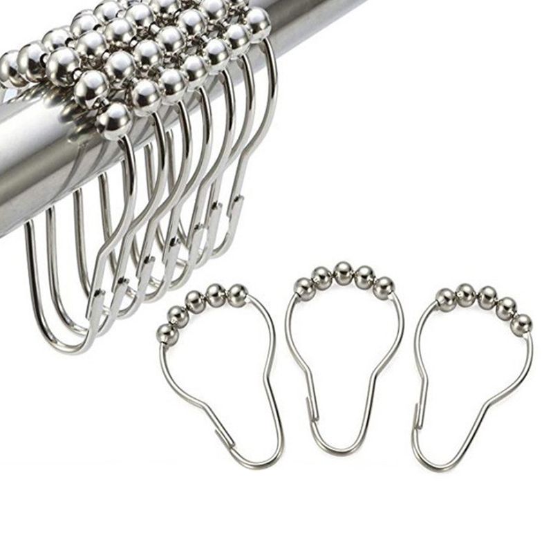 Móc treo rèm cửa Inox 304 ETOMAX ET3, vòng khoen tròn treo rèm đường k ...