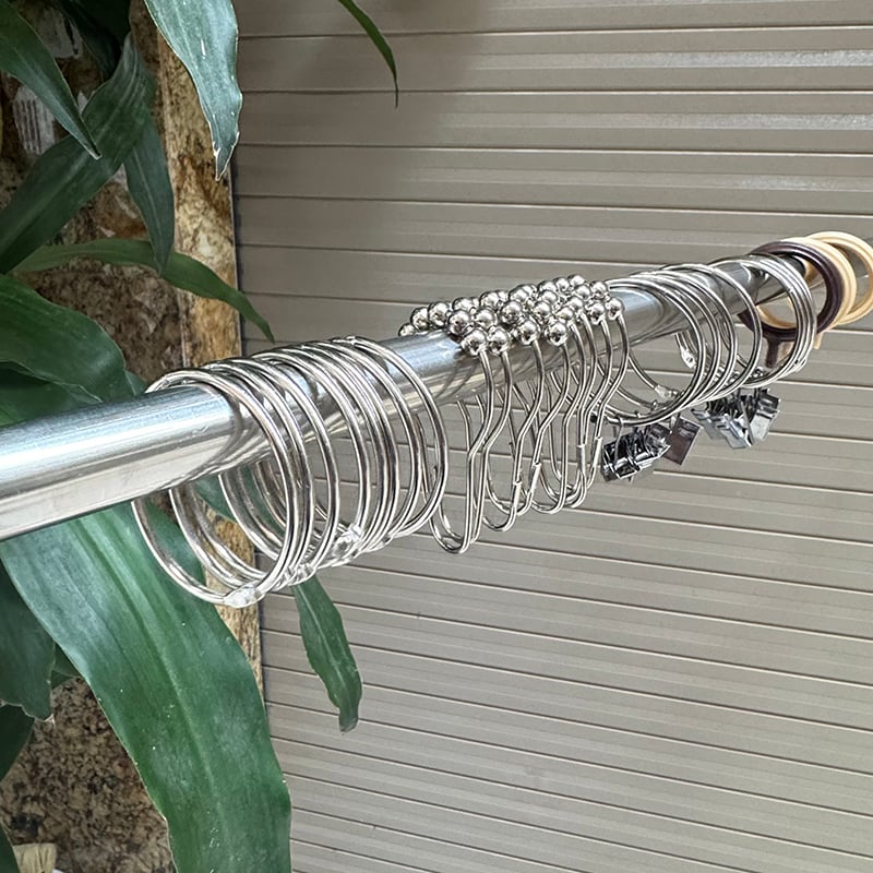 Móc treo rèm cửa Inox 304 ETOMAX ET3, vòng khoen tròn treo rèm đường k ...