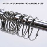 Móc treo rèm cửa Inox 304 ETOMAX ET3, vòng khoen tròn treo rèm đường kính 5cm