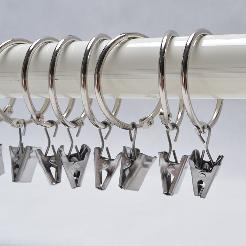 Móc treo rèm cửa Inox 304 ETOMAX ET3, vòng khoen tròn treo rèm đường k ...