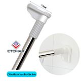 Thanh treo đa năng không cần khoan bắt vít, đường kính ống 25mm, chất liệu inox 304 cao cấp