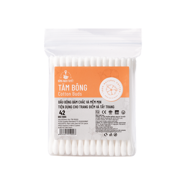  Tăm bông Bông Bạch Tuyết gói 42 que 