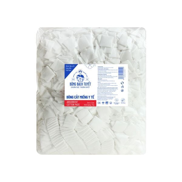  Bông y tế cắt miếng 3cmx3cm 1kg 