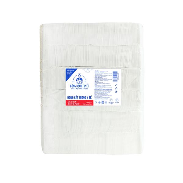  Bông y tế cắt Bạch Tuyết (7cm x 7cm) - 1Kg 