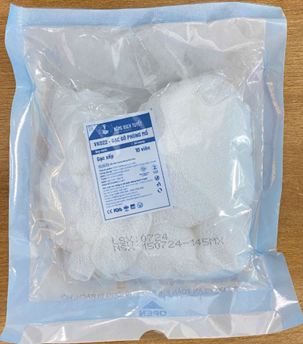 Gạc gô phòng mổ tiệt trùng - VK022 (gói) 