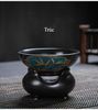 (GIẢM 60K) Bộ lọc trà mặc kim gốm sứ cổ điển sáng tạo lọc bã trà đạo lưới vải dùng kèm với các bộ phụ kiện màu men đen