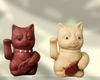Vật nuôi trang trí bàn trà tử sa nghi hưng mèo cát tường trang trí điêu khắc