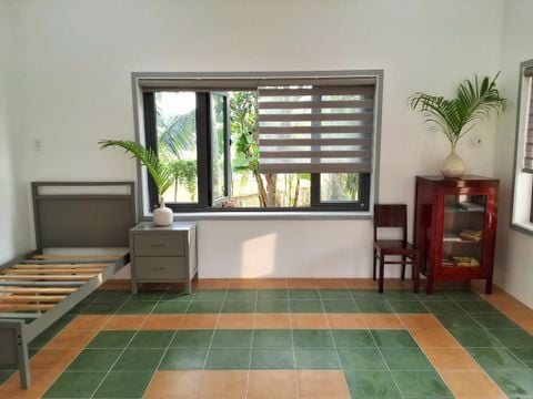  Gạch bông màu xanh trơn 