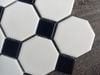 Gạch Mosaic Bát Giác Trắng Ô Nhỏ