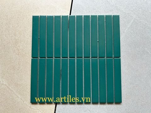  Gạch mosaic que xanh đậm 