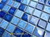 Gạch mosaic gốm sứ mix màu xanh ArtM253
