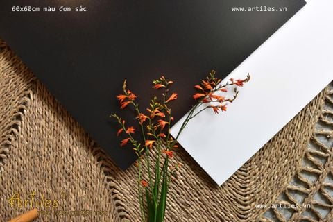  Gạch palette đơn sắc màu đen mờ 