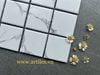 Gạch Mosaic Màu Trắng Vân Mây ArtM01