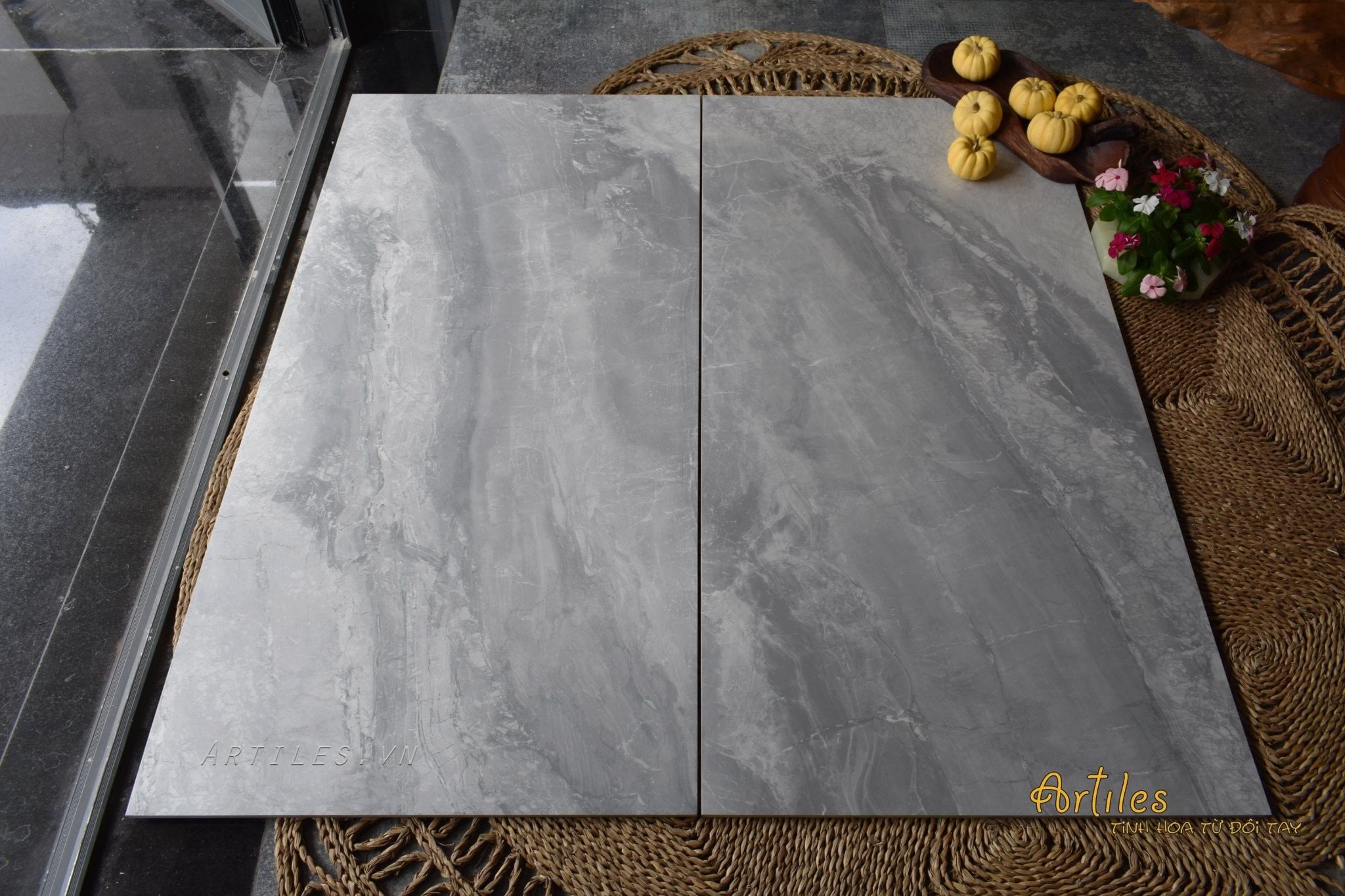 Gạch lát vân đá mờ 60x120cm nhập Indonesia