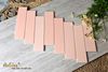 Gạch thẻ pastel màu hồng phấn 75x300mm