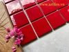 Gạch mosaic màu đỏ bóng