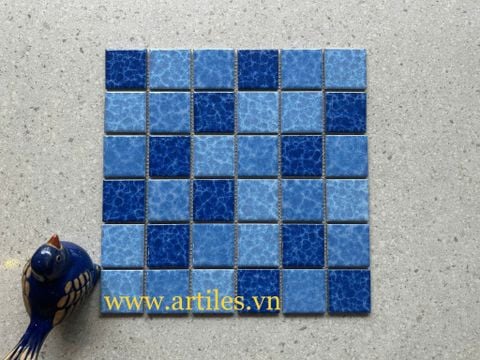  Gạch Mosaic Gốm Men Bông ArtM966 