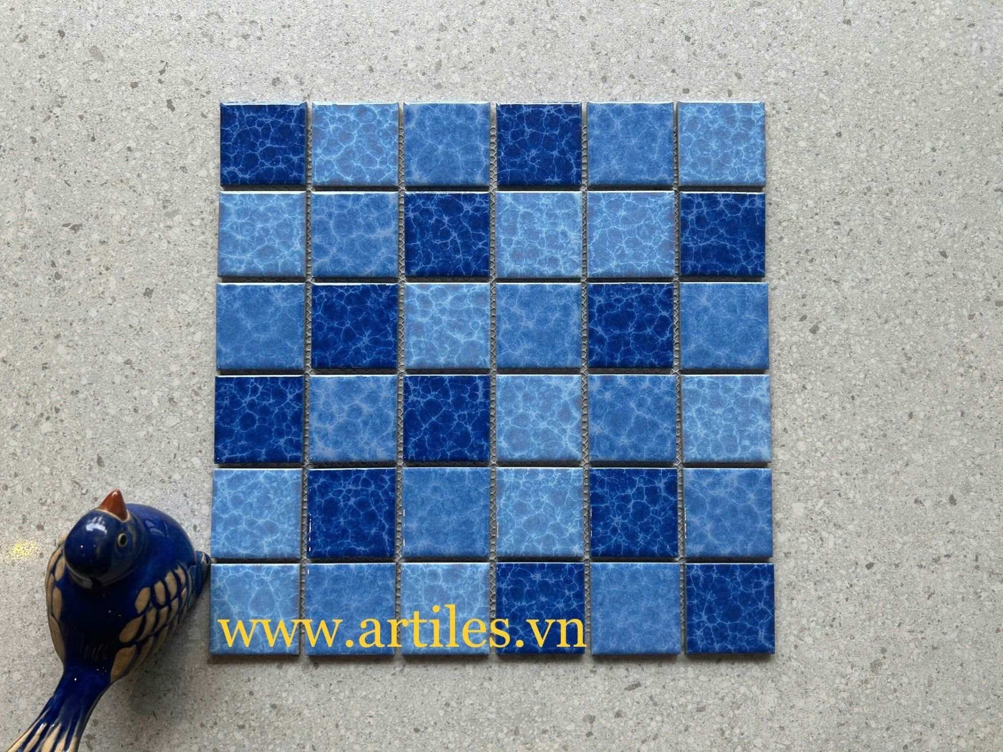 Gạch Mosaic Gốm Men Bông ArtM966