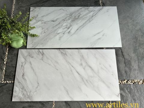  Gạch 60x120 màu trắng vân khói Marble 