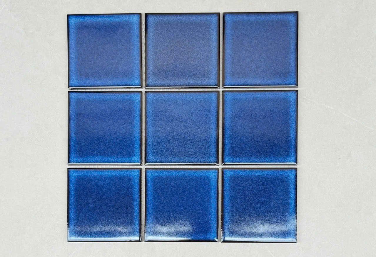 Gạch mosaic men bóng 10x10cm xanh dương ArtM1016