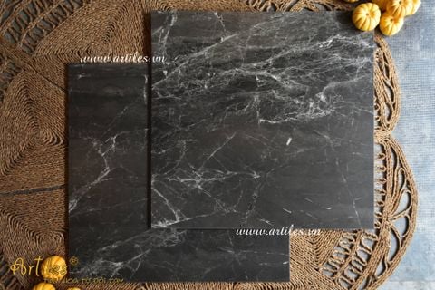 Gạch Lát Nền Tia Chớp Đen Mờ Mịn Art603S 
