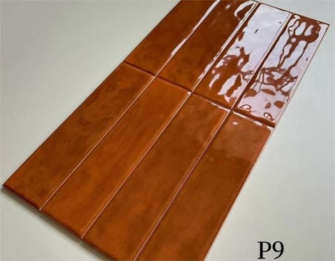  Gạch thẻ màu cam đỏ bóng lượn ArtP9 
