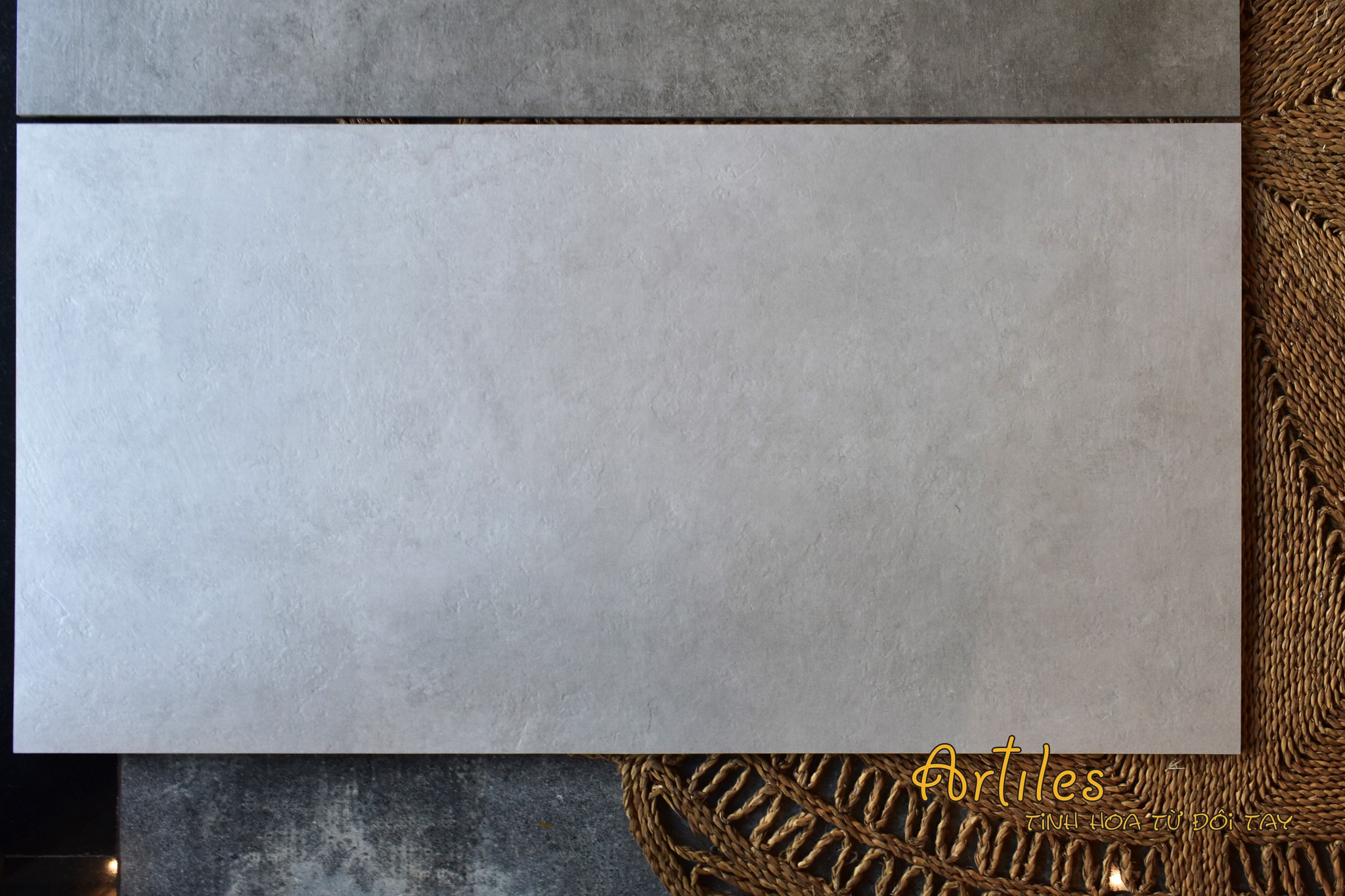 Gạch xám ximang 60x120cm loại xám trắng