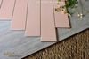 Gạch thẻ pastel màu hồng phấn 75x300mm