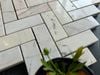 Mosaic đá tự nhiên ghép vỉ hình xương cá