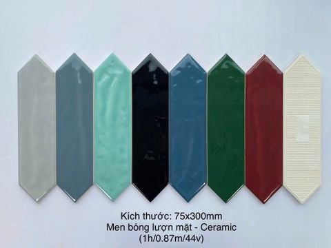  Gạch thẻ mũi tên màu xanh ngọc 
