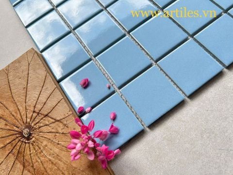  Gạch mosaic màu xanh dương ArtG283 