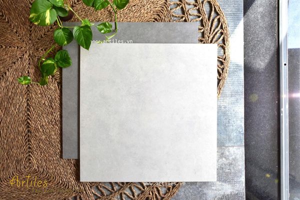 Gạch bê tông 60x60cm xám nhạt Art03