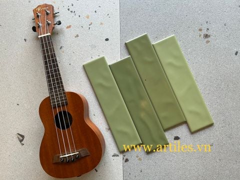  Gạch thẻ gợn sóng màu xanh lá 