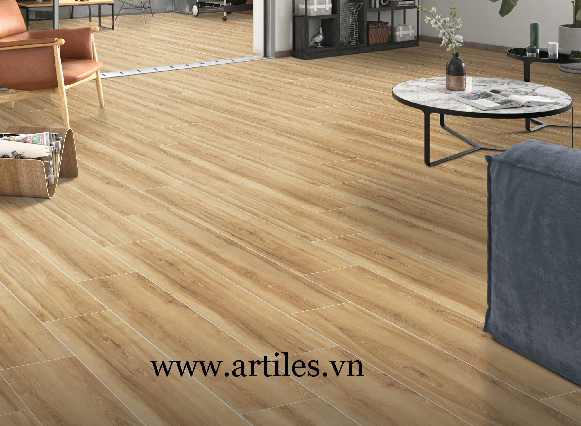 Gạch vân gỗ 20x100cm Art21001