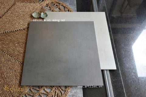  Gạch lát nền màu xám ximang Dark 