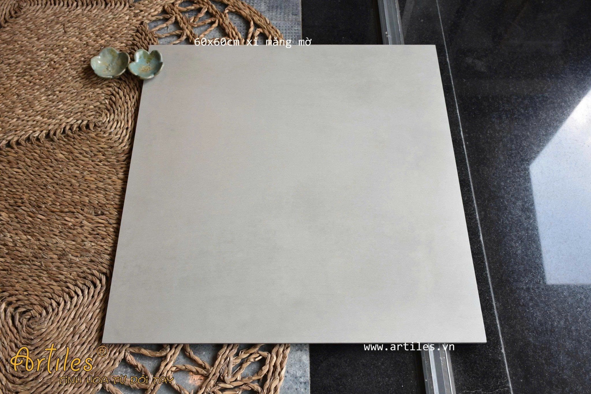 Gạch lát nền màu xám ximang Grey