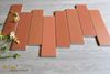 Gạch thẻ pastel màu cam đất nung 75x300mm