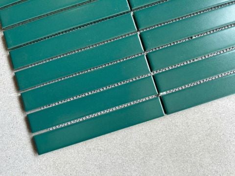  Gạch mosaic que xanh đậm 