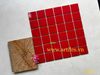Gạch mosaic màu đỏ bóng
