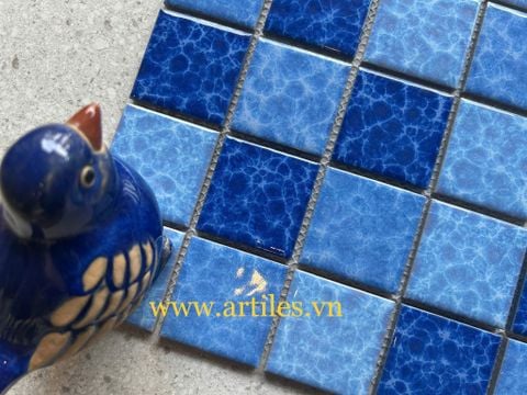  Gạch Mosaic Gốm Men Bông ArtM966 