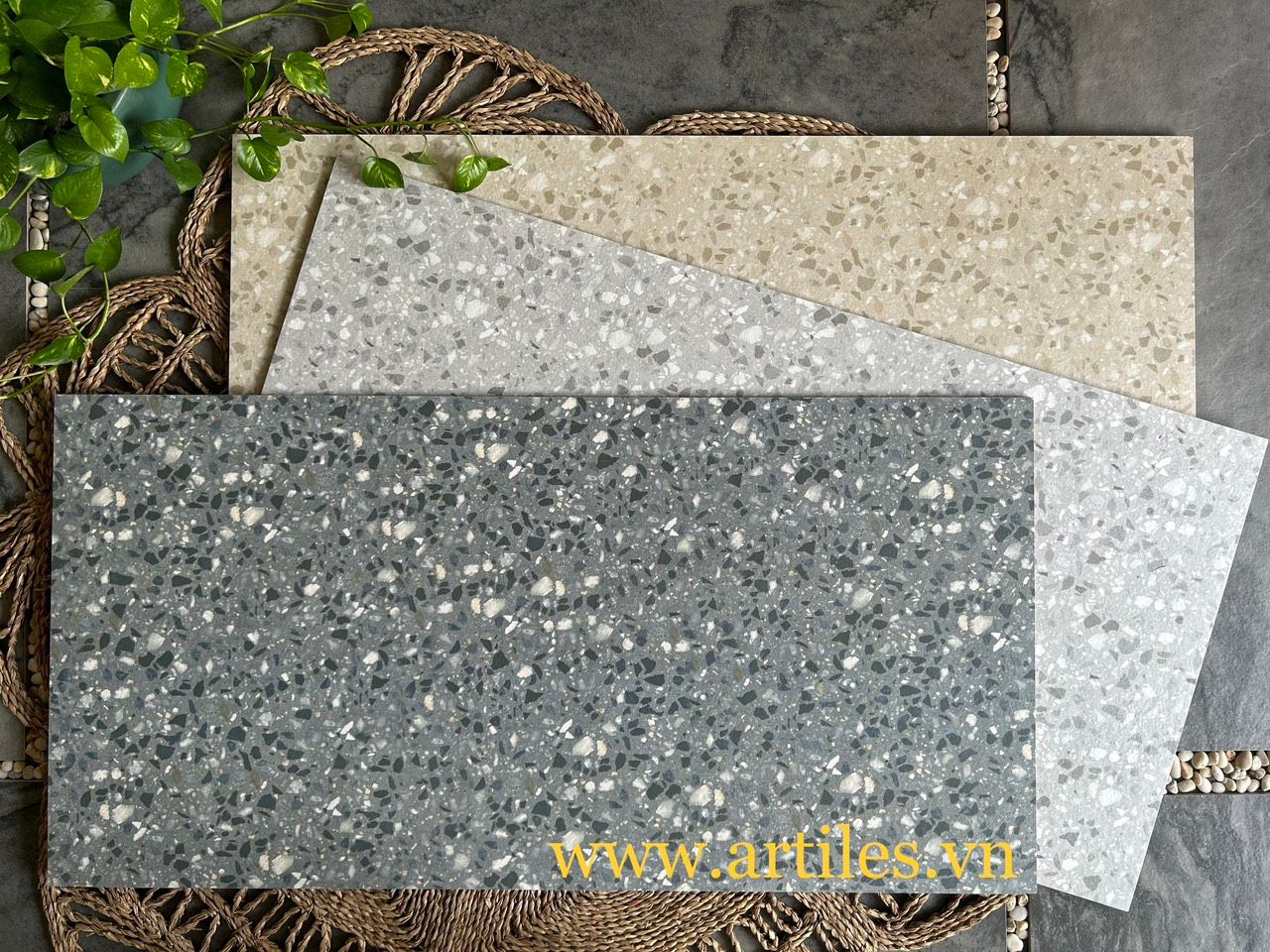 Gạch giả đá mài Art61216