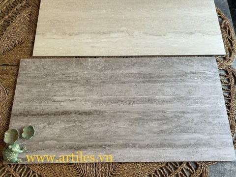  Gạch Vân Đá Travertine 60x120cm mờ chống trượt 